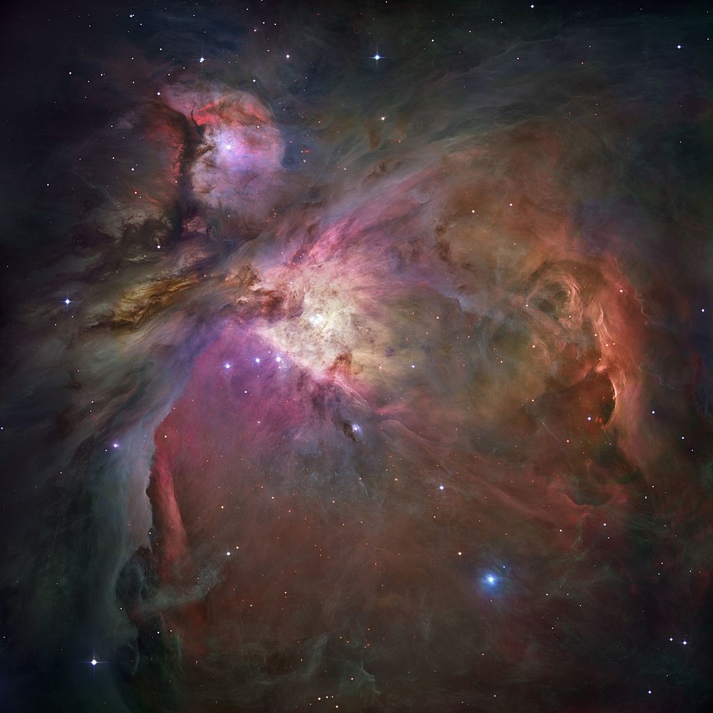 Vue de la nébuleuse d'Orion par le télescope spatial Hubble 
