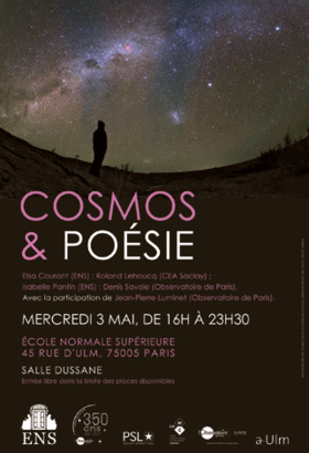 Affiche Cosmos et poésie
