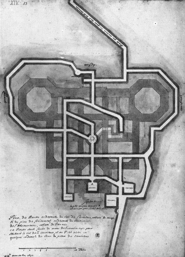 Plan des souterrains - droits : Observatoire de Paris